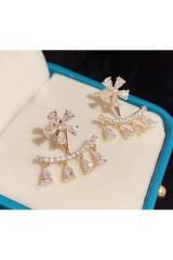 Çiçek Tasarımlı Zarif Küpe