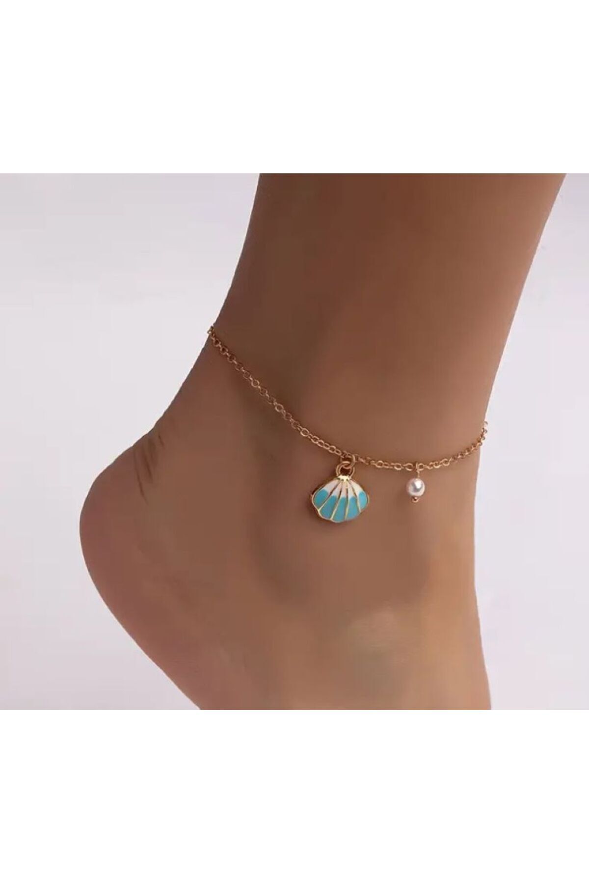 Deniz Kabuğu Figürlü Halhal