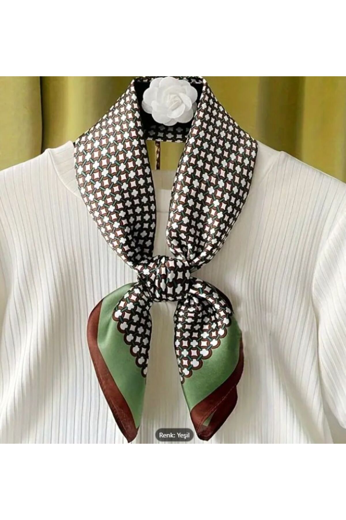 Retro, Ipek Hissiyatlı Güneş, Rüzgar Geçirmez, Çift Taraf Baskılı, Şal, Fular, Eşarp 70x70