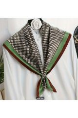 Retro, Ipek Hissiyatlı Güneş, Rüzgar Geçirmez, Çift Taraf Baskılı, Şal, Fular, Eşarp 70x70