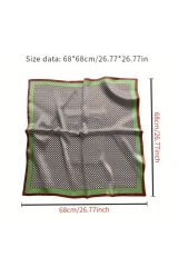 Retro, Ipek Hissiyatlı Güneş, Rüzgar Geçirmez, Çift Taraf Baskılı, Şal, Fular, Eşarp 70x70