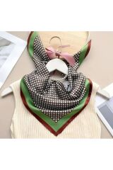 Retro, Ipek Hissiyatlı Güneş, Rüzgar Geçirmez, Çift Taraf Baskılı, Şal, Fular, Eşarp 70x70