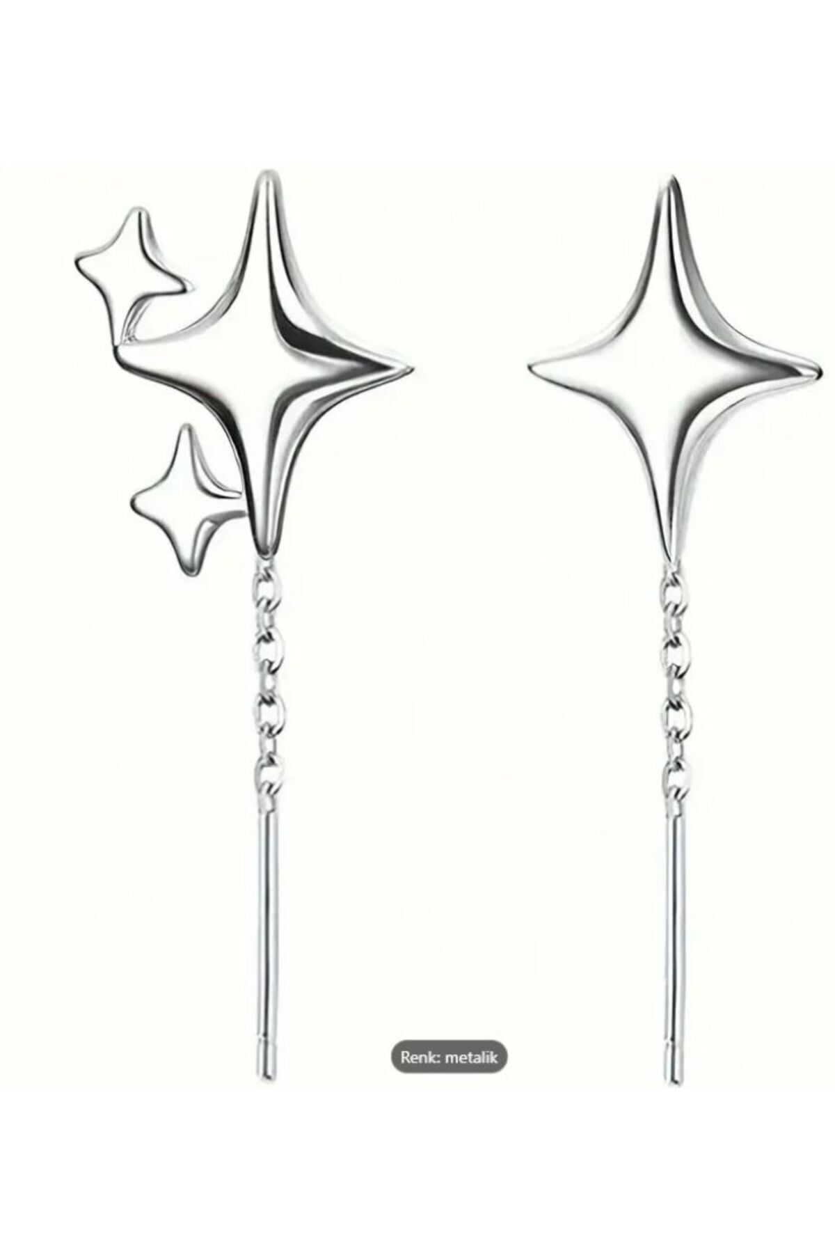 Zarif Yıldız Damla Küpeler