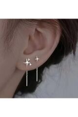 Zarif Yıldız Damla Küpeler