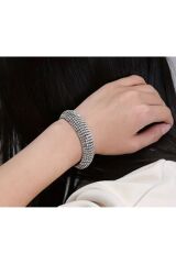 Tam Tur Zirkon Taşlı Kelepçe Bilezik