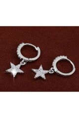 Zirkon Detaylı, Parıltılı, Yıldız Damlası Küpeler