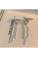 Delme Gerektirmeyen, Parıltılı, Trendy C Küpeler