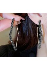 Yapay Elmas Detaylı, Geometrik, Zarif Küpeler