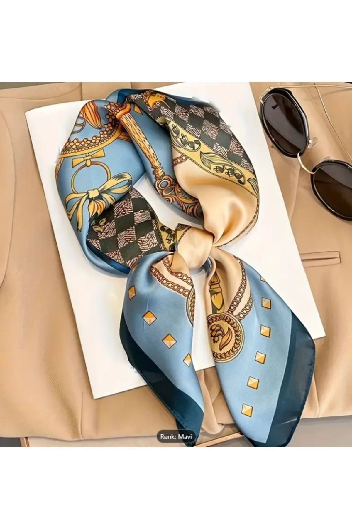 Barok Baskılı, Nefes Alan, Şal, Fular 70CMX70CM