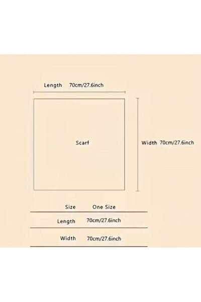 Kar Tanesi, Güneşten Koruyan, Rüzgar Geçirmez, Çift Taraf Baskılı, Fular, Eşarp 70x70