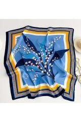 Çiçek Desenli, Bohem, Nefes Alan, Şal, Fular 70CMX70CM