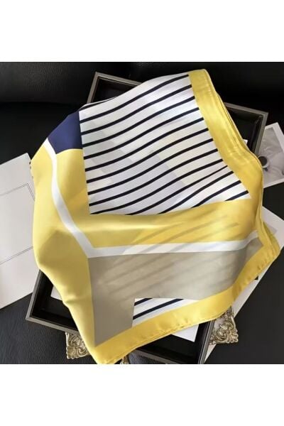 Zarif, Güneşten Koruyan, Rüzgar Geçirmez, Çift Taraf Baskılı, Fular, Eşarp 70x70