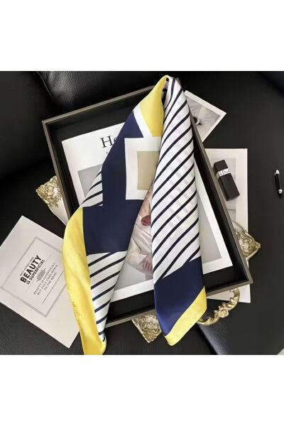 Zarif, Güneşten Koruyan, Rüzgar Geçirmez, Çift Taraf Baskılı, Fular, Eşarp 70x70