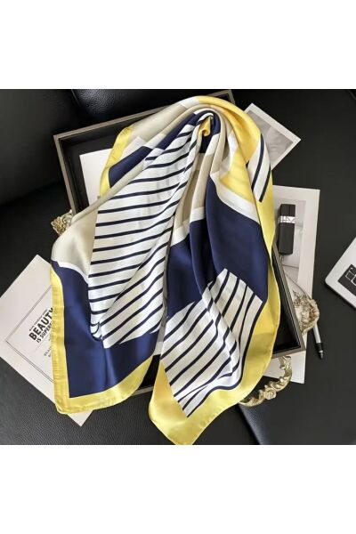 Zarif, Güneşten Koruyan, Rüzgar Geçirmez, Çift Taraf Baskılı, Fular, Eşarp 70x70