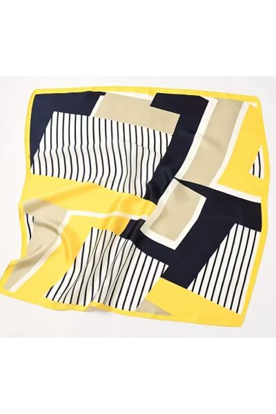 Zarif, Güneşten Koruyan, Rüzgar Geçirmez, Çift Taraf Baskılı, Fular, Eşarp 70x70