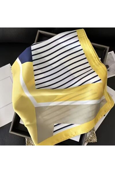 Zarif, Güneşten Koruyan, Rüzgar Geçirmez, Çift Taraf Baskılı, Fular, Eşarp 70x70