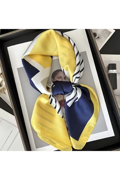 Zarif, Güneşten Koruyan, Rüzgar Geçirmez, Çift Taraf Baskılı, Fular, Eşarp 70x70