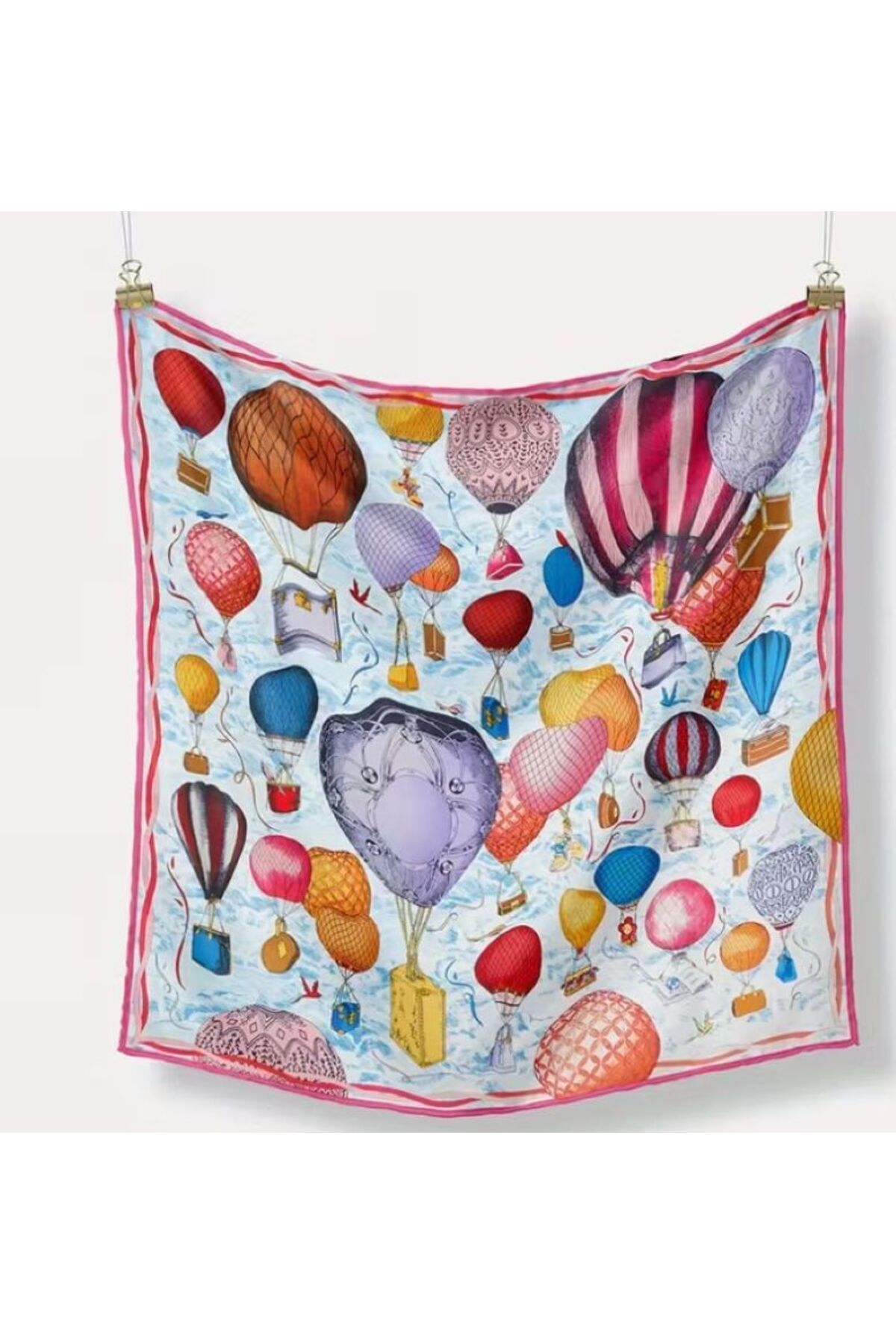 Balon Dünyası, Güneşten Koruyan, Rüzgar Geçirmez, Çift Taraf Baskılı, Fular, Eşarp 53x53