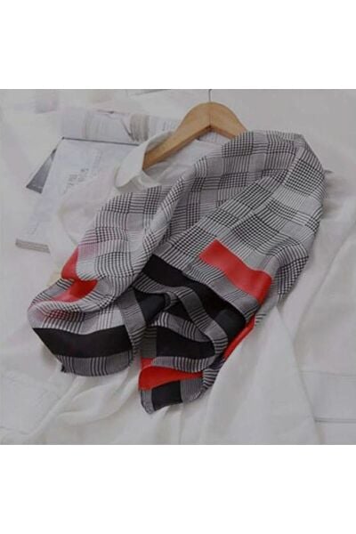 Zarif Line, Güneşten Koruyan, Rüzgar Geçirmez, Çift Taraf Baskılı, Fular, Eşarp 70x70