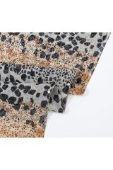 Leopar Desenli, Güneş Koruyucu, Çok Amaçlı Tunik, Plaj Şalı, Hafif, Nefes Alan Kimono