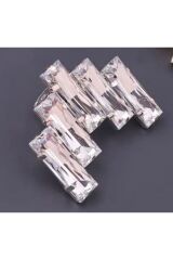 Yapay Elmas ayarlanabilir Oversize Geometrik Yüzük