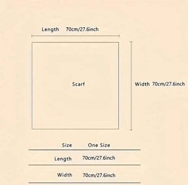 İskandinav Tarzı, Puantiyeli, Nefes Alabilen, Güneş Korumalı Çift Taraflı Şal, Fular 70cmx70cm(