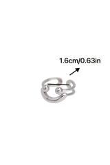 Gülümse Ayarlanabilir Minimalist Yüzük