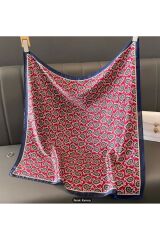Kaju Desenli, Güneşten Koruyan, Rüzgar Geçirmez, Çift Taraf Baskılı, Şal, Fular, Eşarp 70x70