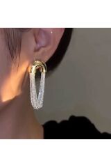 Paslanmaz Çelik, Gümüş Kaplama, Zincir Küpe