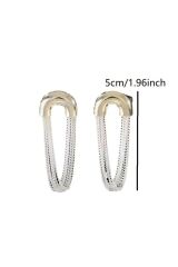 Paslanmaz Çelik, Gümüş Kaplama, Zincir Küpe