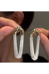 Paslanmaz Çelik, Gümüş Kaplama, Zincir Küpe