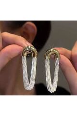 Paslanmaz Çelik, Gümüş Kaplama, Zincir Küpe