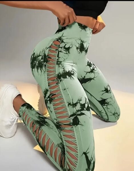 Dikişli, Yüksek Bel, Push Up, Yoga, Fitness, Outdoor Uzun Tayt