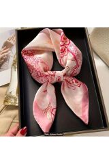 Boho Chic, Güneşten Koruyan, Rüzgar Geçirmez, Çift Taraf Baskılı, Şal, Fular, Eşarp 70x70