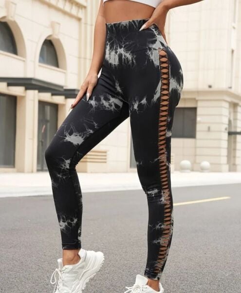 Dikişli, Yüksek Bel, Push Up, Yoga, Fitness, Outdoor Uzun Tayt