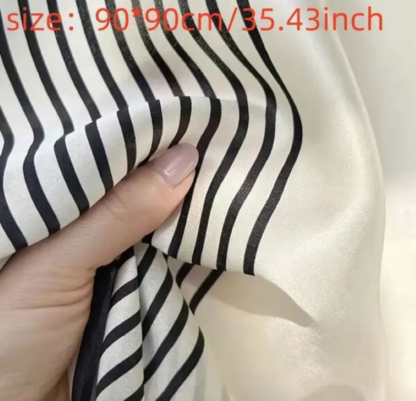 Geometrik Çizgili Güneşten Koruyan, Rüzgar Geçirmez, Çift Taraf Baskılı, Şal, Fular, Eşarp