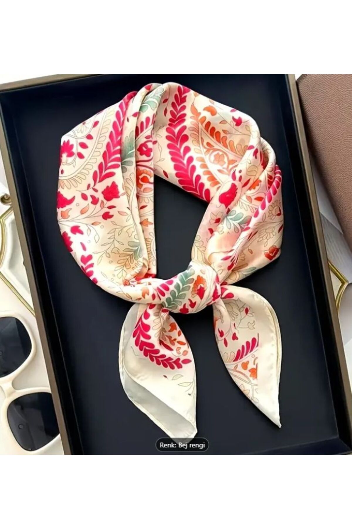 Boho Chic, Güneşten Koruyan, Rüzgar Geçirmez, Çift Taraf Baskılı, Şal, Fular, Eşarp 70x70