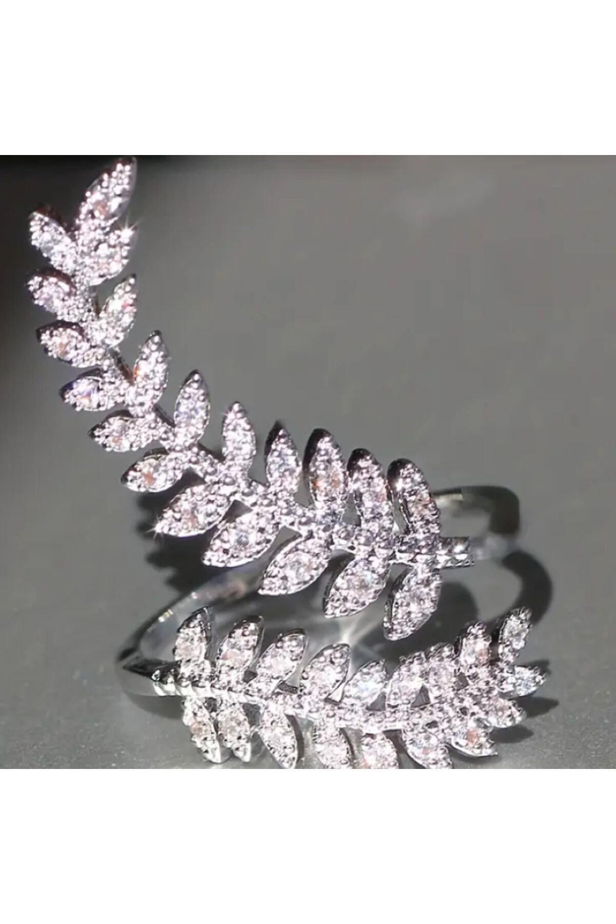 Parıltılı, Zarif, Ayarlanabilir Yüzük