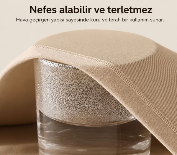 Üç Etkili Push-Up, Lift-Up, Nefes Alabilir, İz Bırakmayan Brezilian Korse-Ten Rengi