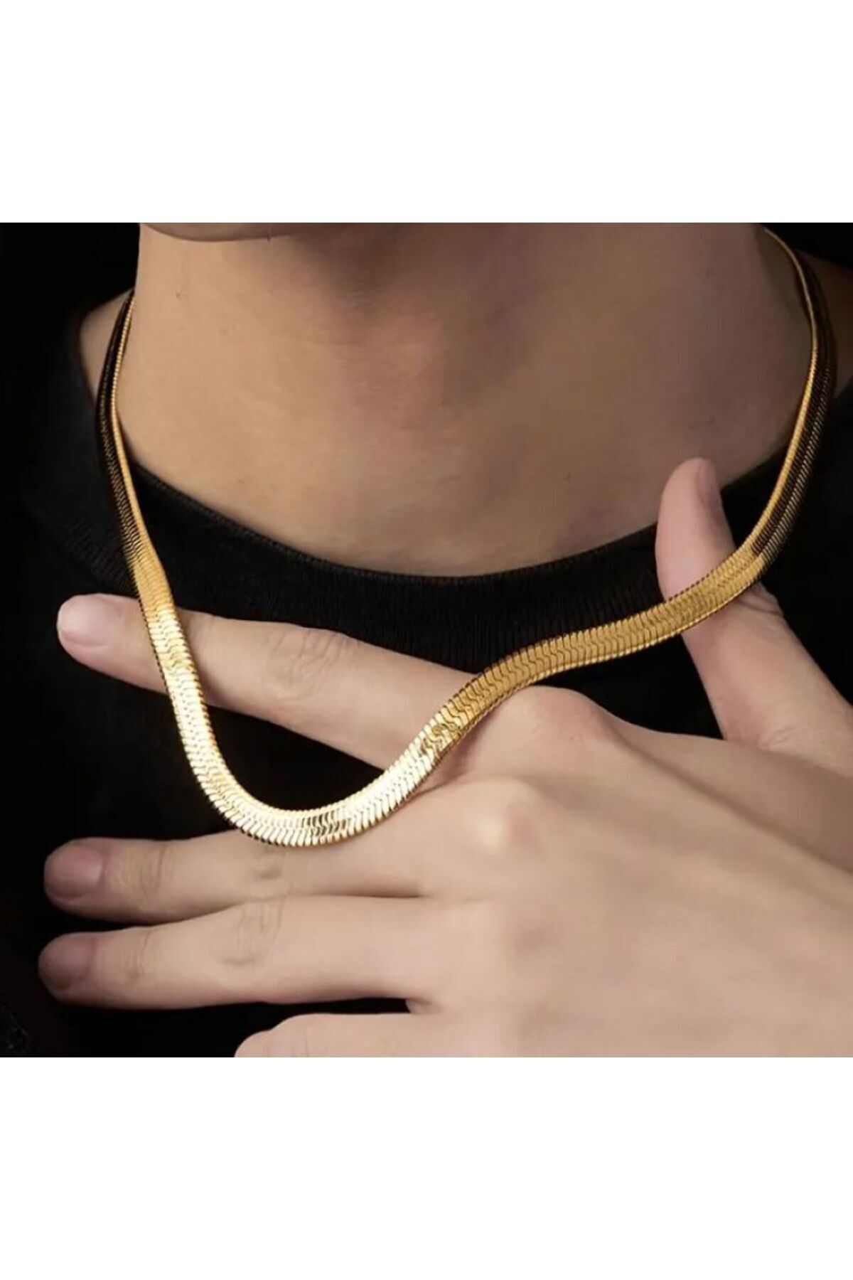 Paslanmaz Çelik İtalyan Zincir, Kolye