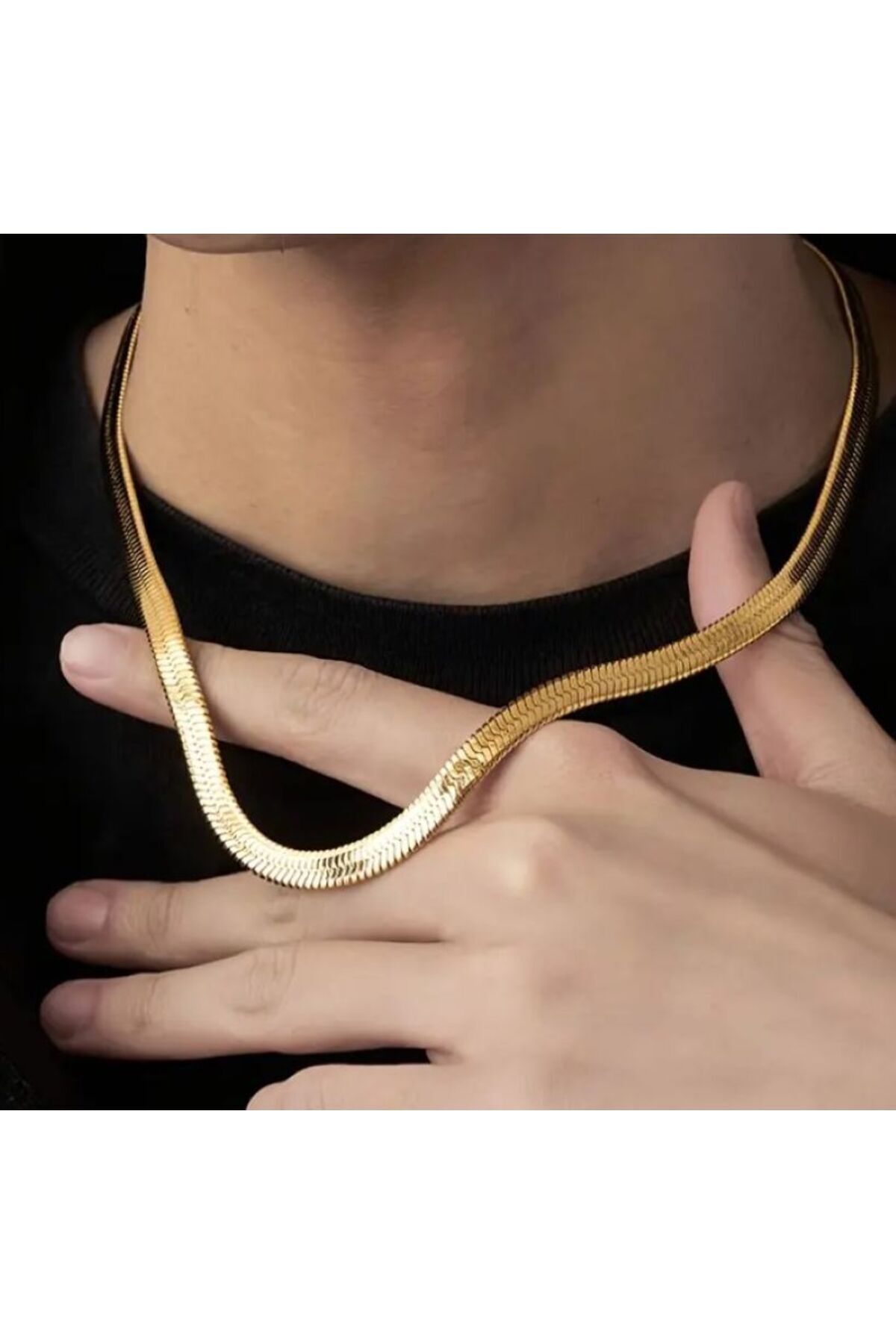 Paslanmaz Çelik İtalyan Zincir, Kolye