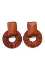 Bohem Spiral Tasarım, Ahşap Küpe