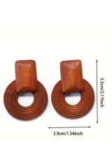 Bohem Spiral Tasarım, Ahşap Küpe