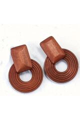 Bohem Spiral Tasarım, Ahşap Küpe