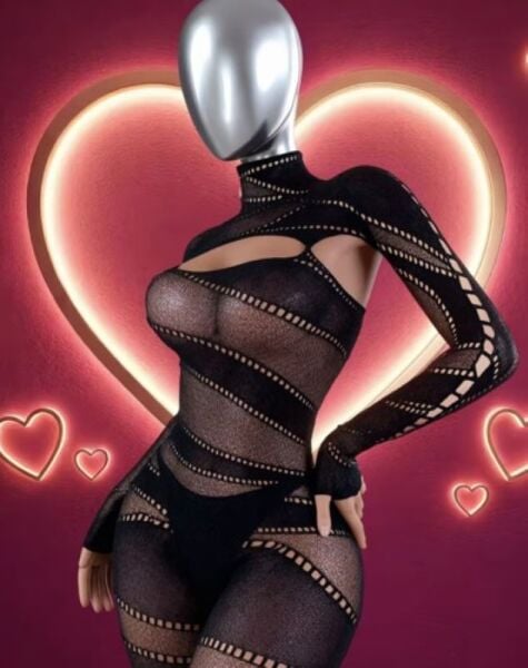 Dekolteli, Şapkalı, Yüksek Elastikiyetli, Nefes Alabilen Full Bodysuit Vücut Çorabı 40-75 Kg