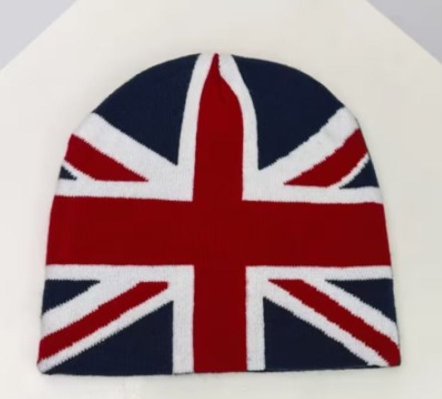 Sokak Modası, Hip-Hop, İngiliz Bayrağı Desenli, Unisex Beanie Bere Casual