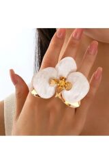 Bohemian, Ayarlanabilir, Vintage, Çiçek Yüzük