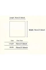 Vintage Çiçek Desenli, Güneşten Koruyan, Rüzgar Geçirmez, Çift Taraf Baskılı, Fular, Eşarp 70x70