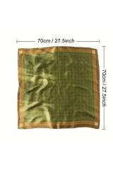 Zümrüt Yeşili, Güneşten Koruyan, Rüzgar Geçirmez, Çift Taraf Baskılı, Fular, Eşarp 70x70