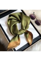 Zümrüt Yeşili, Güneşten Koruyan, Rüzgar Geçirmez, Çift Taraf Baskılı, Fular, Eşarp 70x70